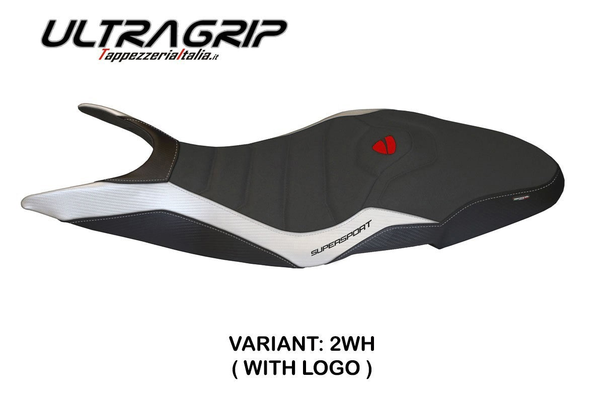 Seat cover compatible - Ducati Super Sport 2017 - 2024 - mod Pistoia 1 Ultragrip