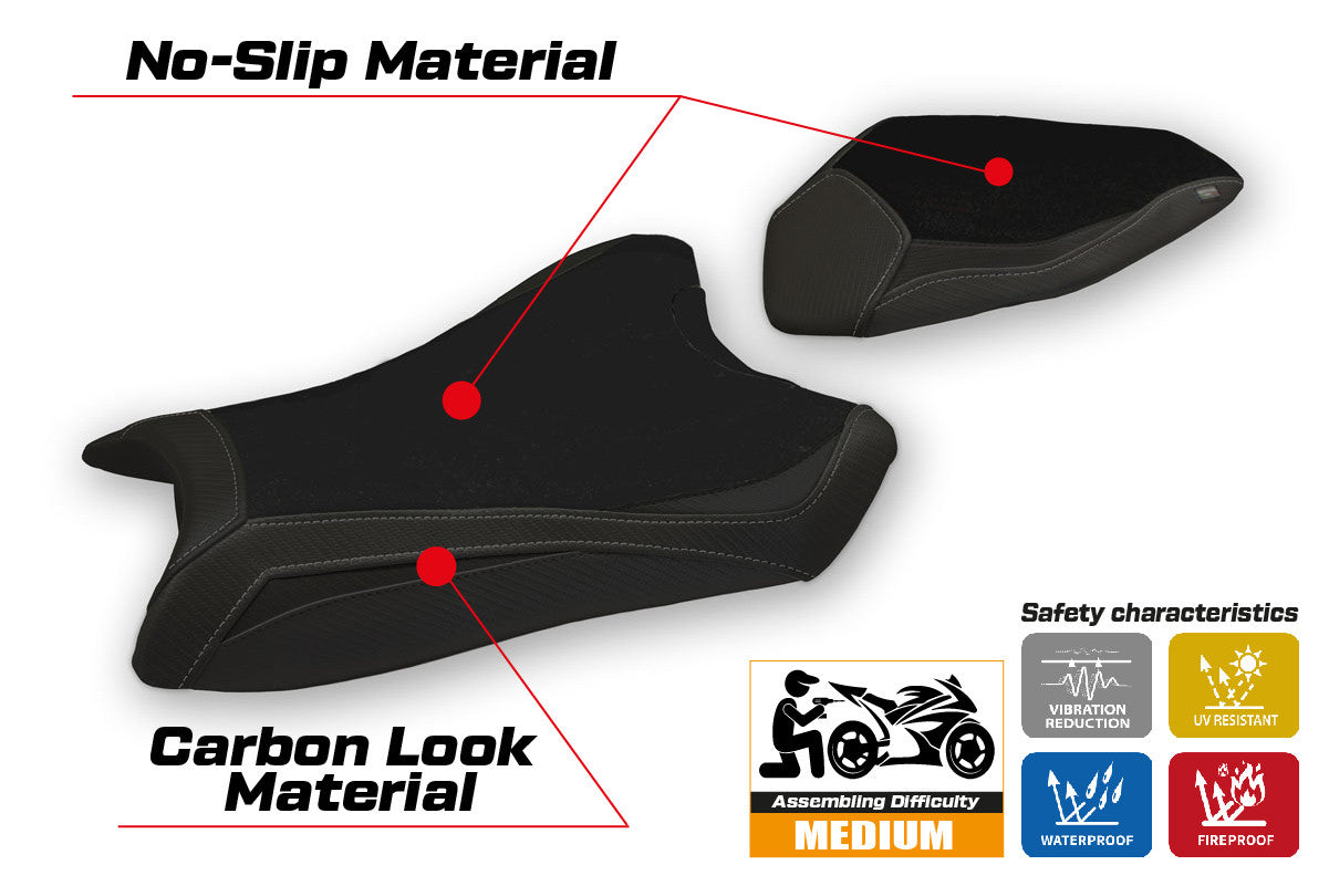 Seat cover compatible - Kawasaki Ninja ZX 6 R 2019-2025 - mod Gaviao