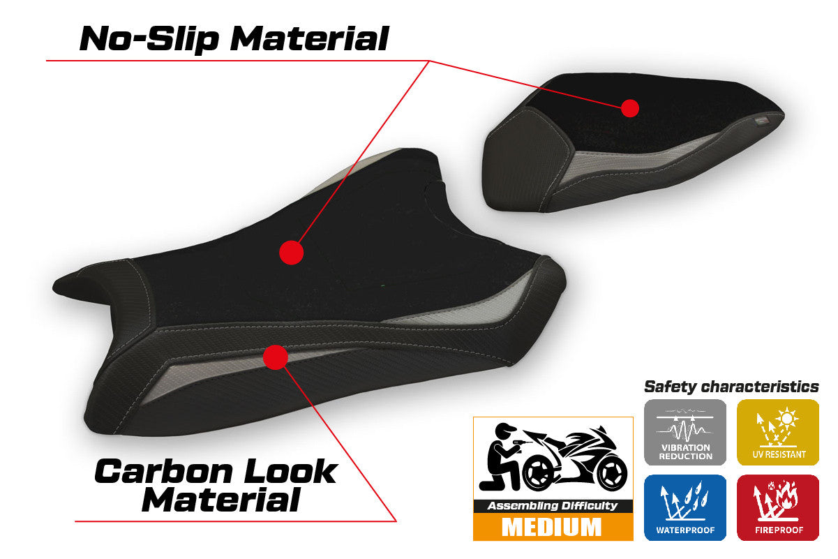 Seat cover compatible - Kawasaki Ninja ZX 6 R 2019-2025 - mod Gaviao