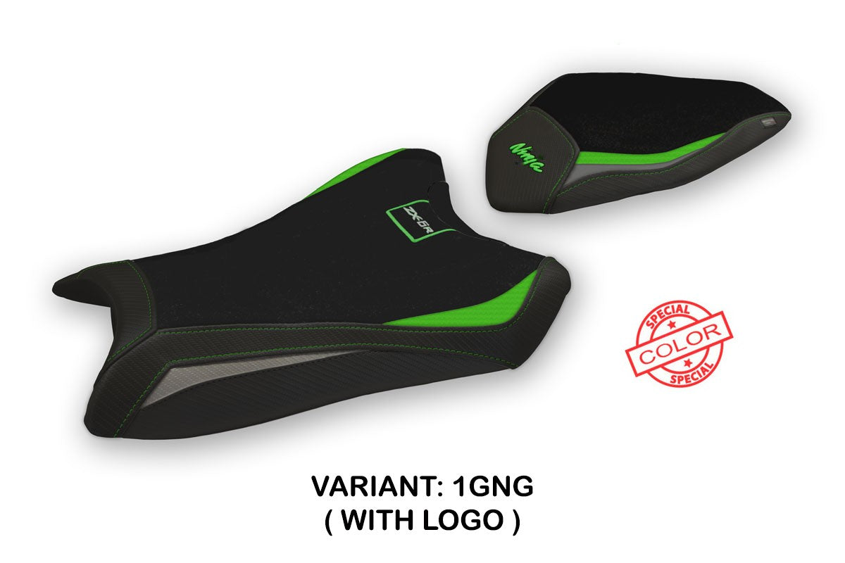 Seat cover compatible - Kawasaki Ninja ZX 6 R 2019-2025 - mod Gaviao Special Color