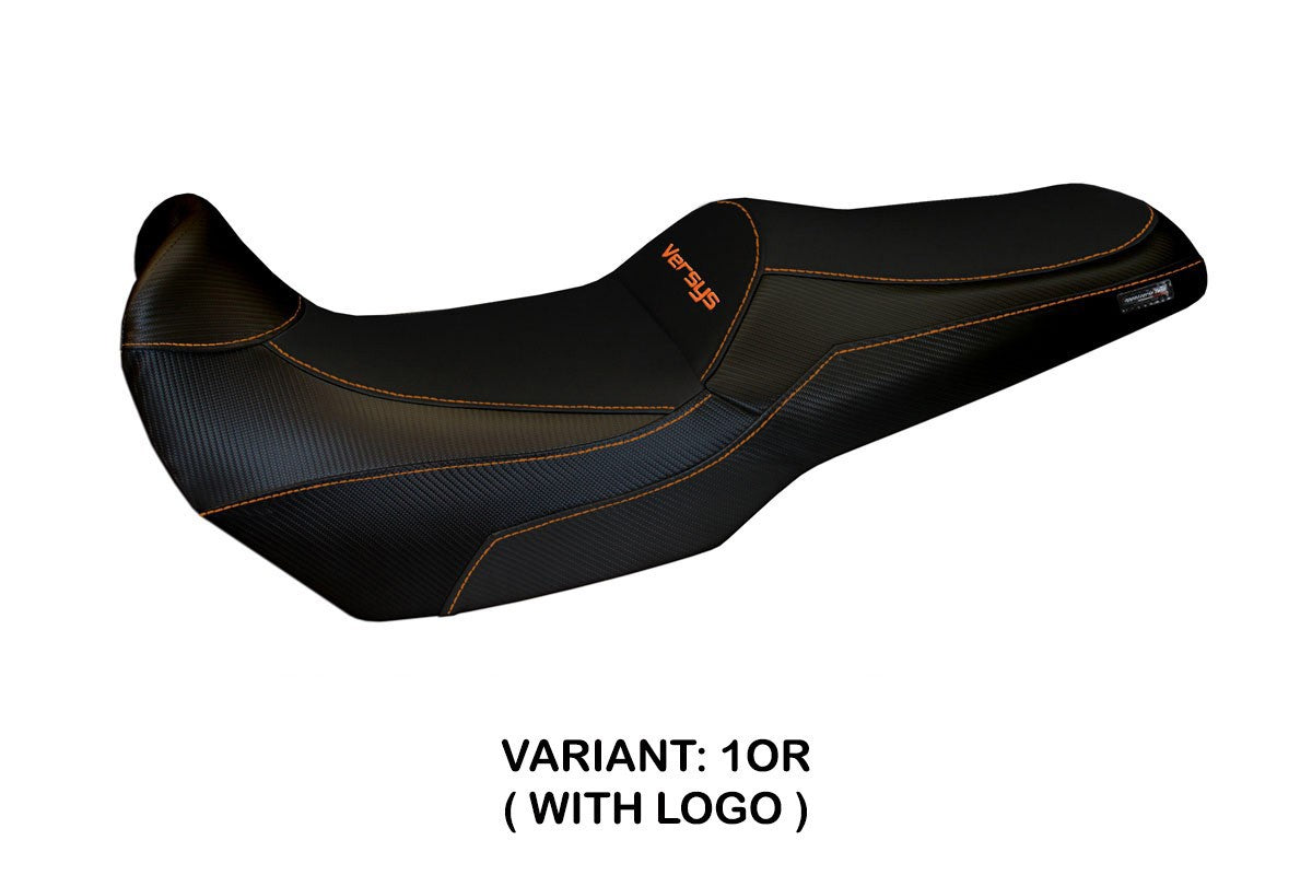 Seat cover compatible - Kawasaki Versys 1000 2019 - 2024 - mod Kalibo Total Black