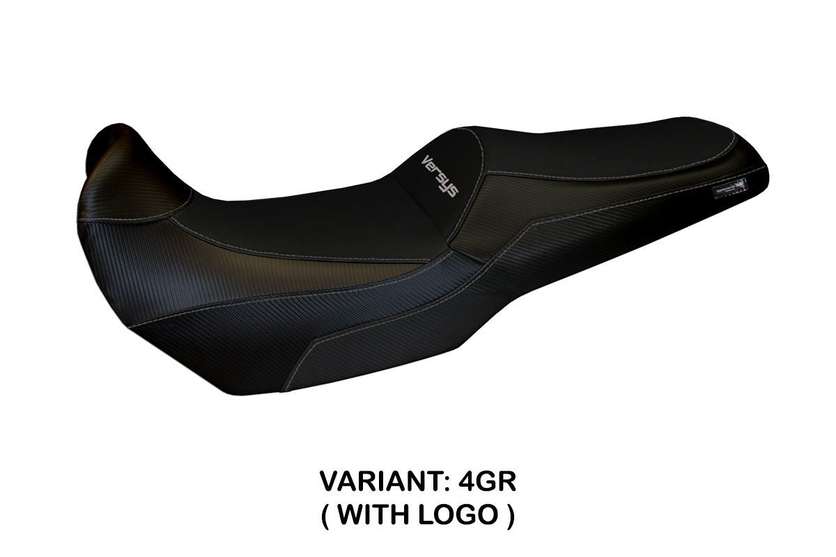Seat cover compatible - Kawasaki Versys 1000 2019 - 2024 - mod Kalibo Total Black