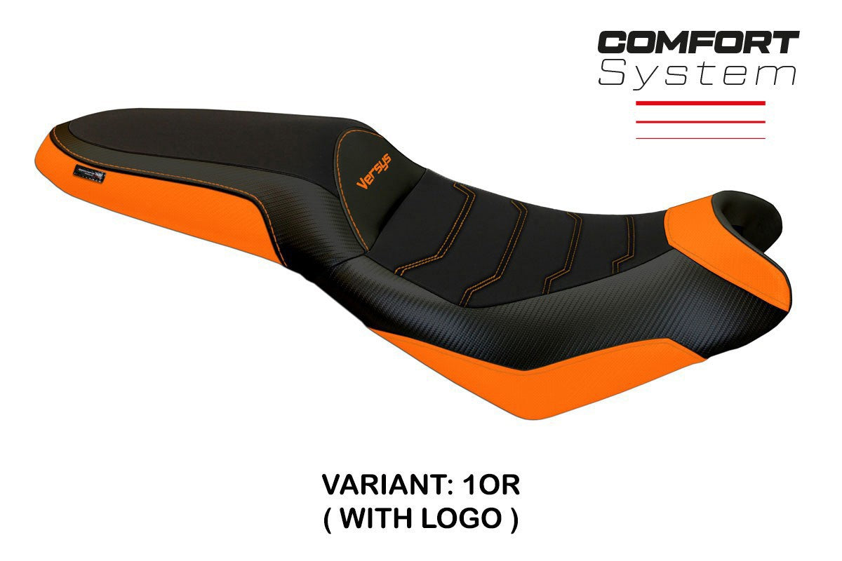 Seat cover compatible - Kawasaki Versys 650 2007-2025 - mod Elba 2 Comfort System