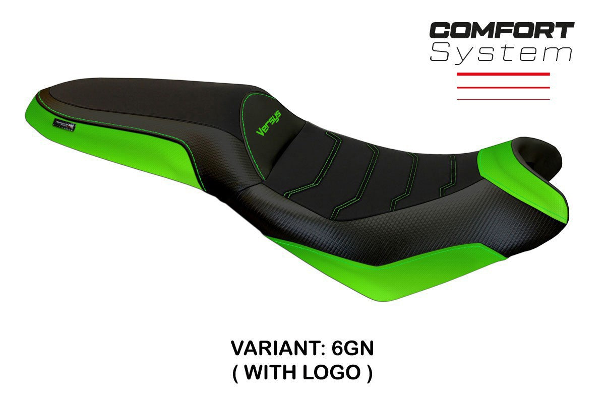 Seat cover compatible - Kawasaki Versys 650 2007-2025 - mod Elba 2 Comfort System