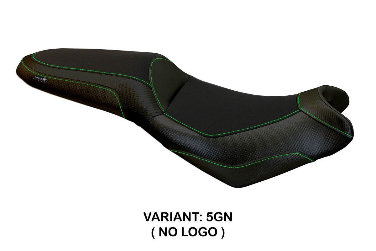 Seat cover compatible - Kawasaki Versys 650 2007-2025 - mod Elba Total Black