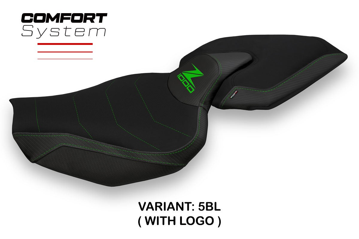 Seat cover compatible - Kawasaki Z 1000 2014 - 2021 - mod Ellos 1 Comfort System