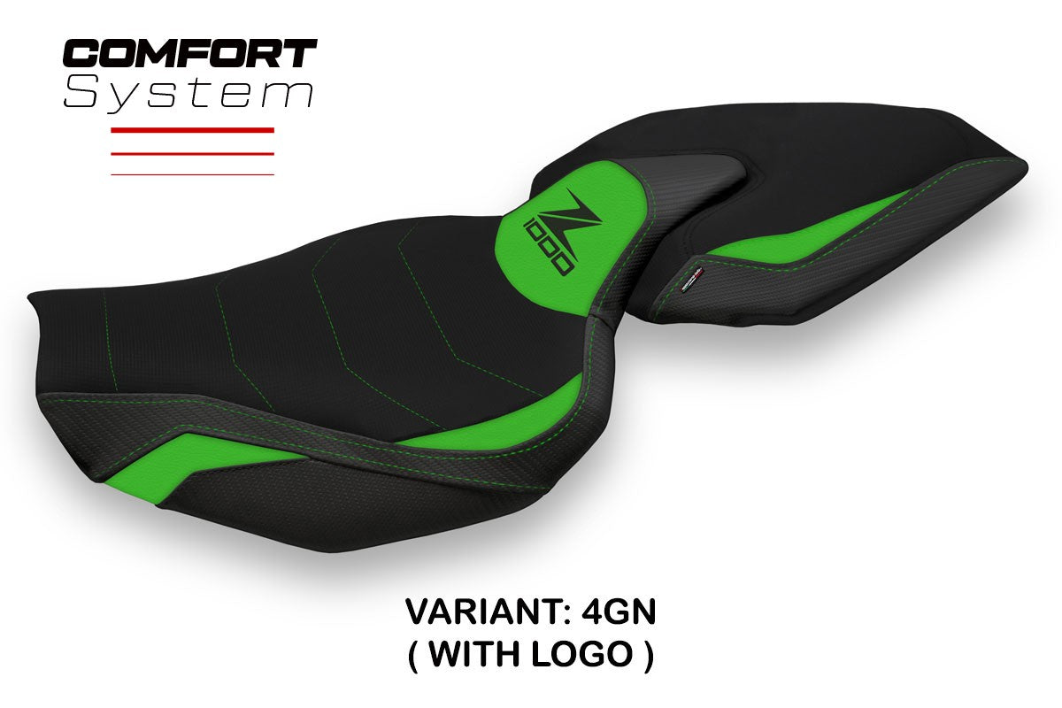 Seat cover compatible - Kawasaki Z 1000 2014 - 2021 - mod Ellos 1 Comfort System