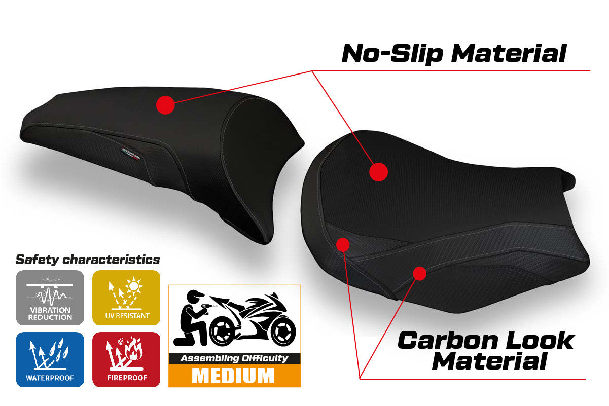 Seat cover compatible - Kawasaki Z 650 2017-2025 - mod Cave 1