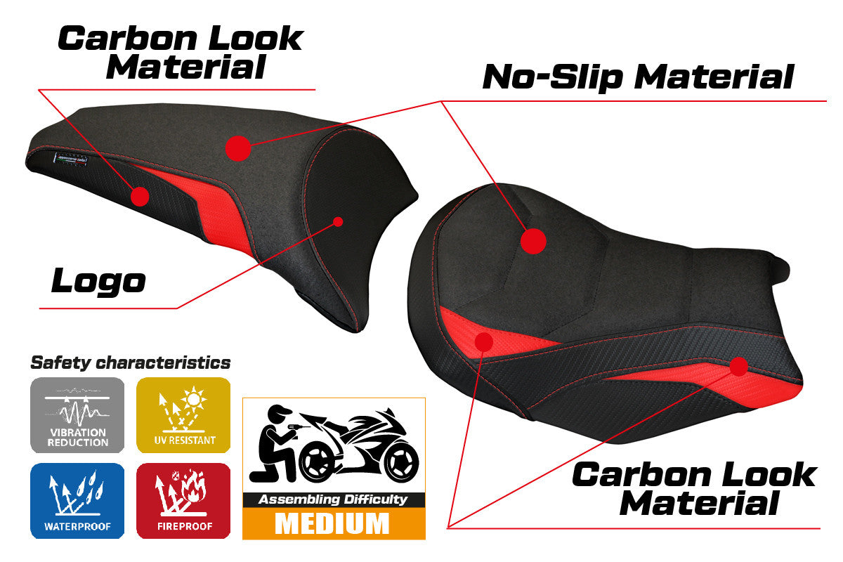 Seat cover compatible - Kawasaki Z 650 2017-2025 - mod Scopeti 1 Ultragrip