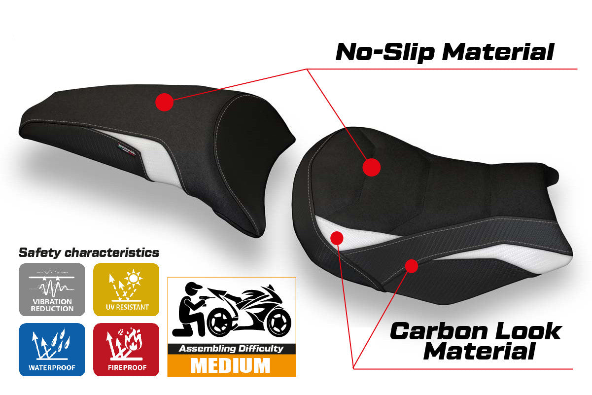Seat cover compatible - Kawasaki Z 650 2017-2025 - mod Scopeti 1 Ultragrip