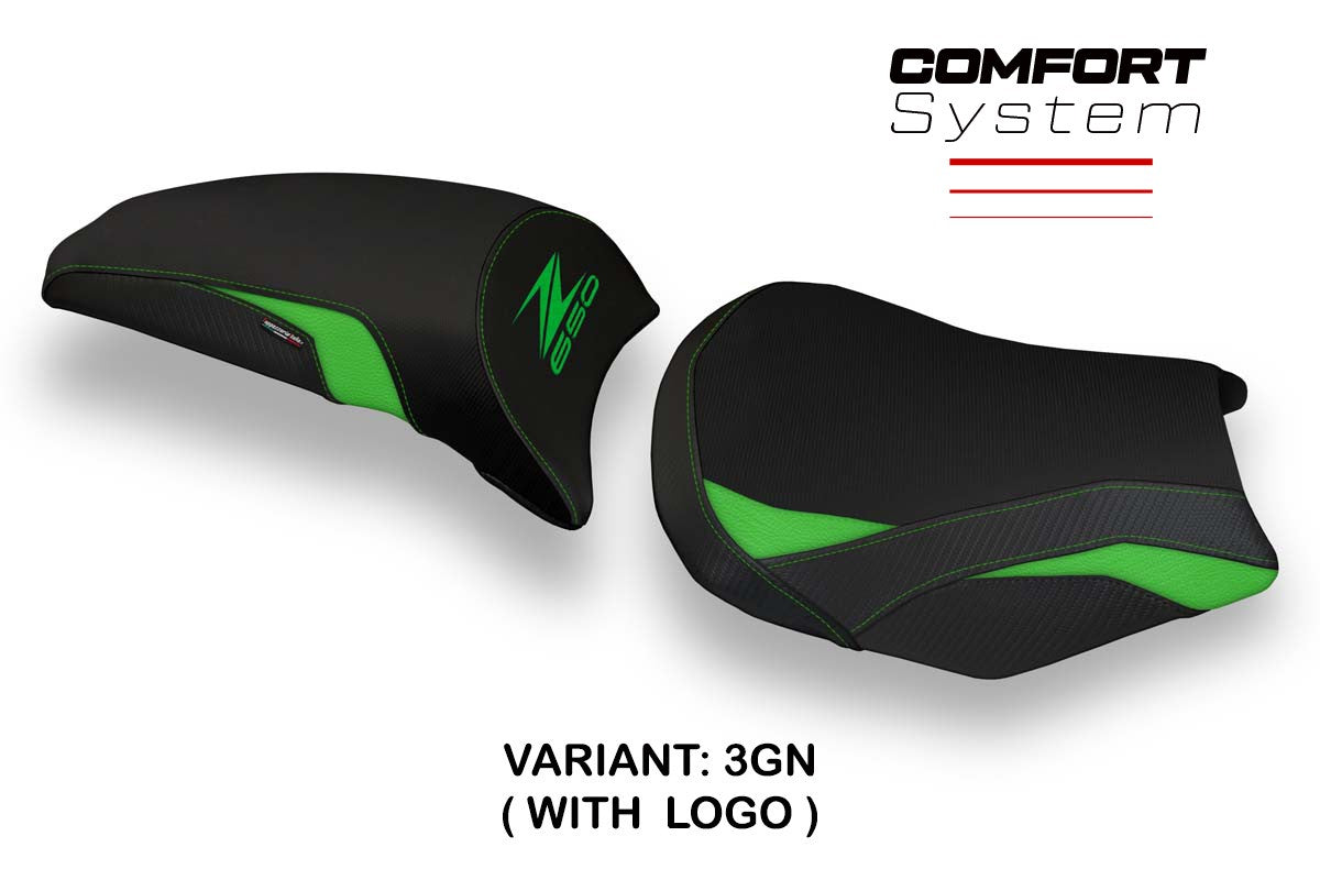 Seat cover compatible - Kawasaki Z 650 2017-2025 - mod Vergato 1 Comfort System