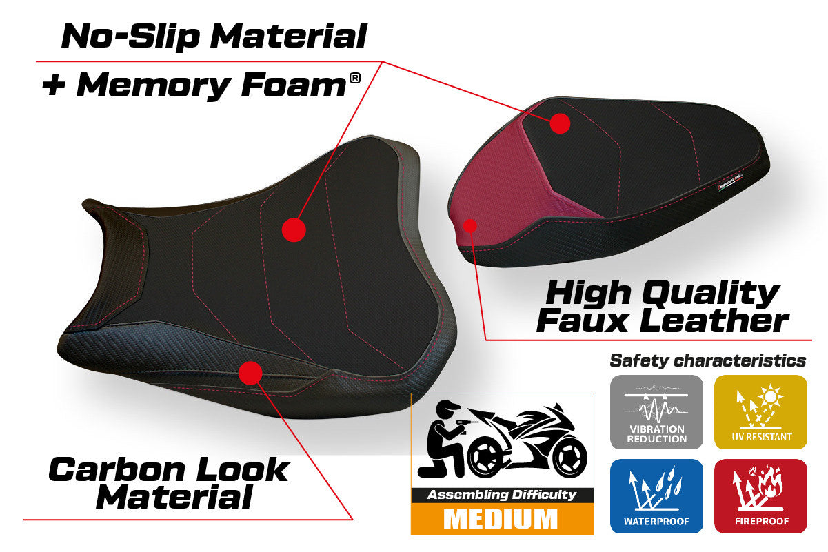 Seat cover compatible - Kawasaki Z 900 2017 - 2024 - mod Bran 3 Comfort System