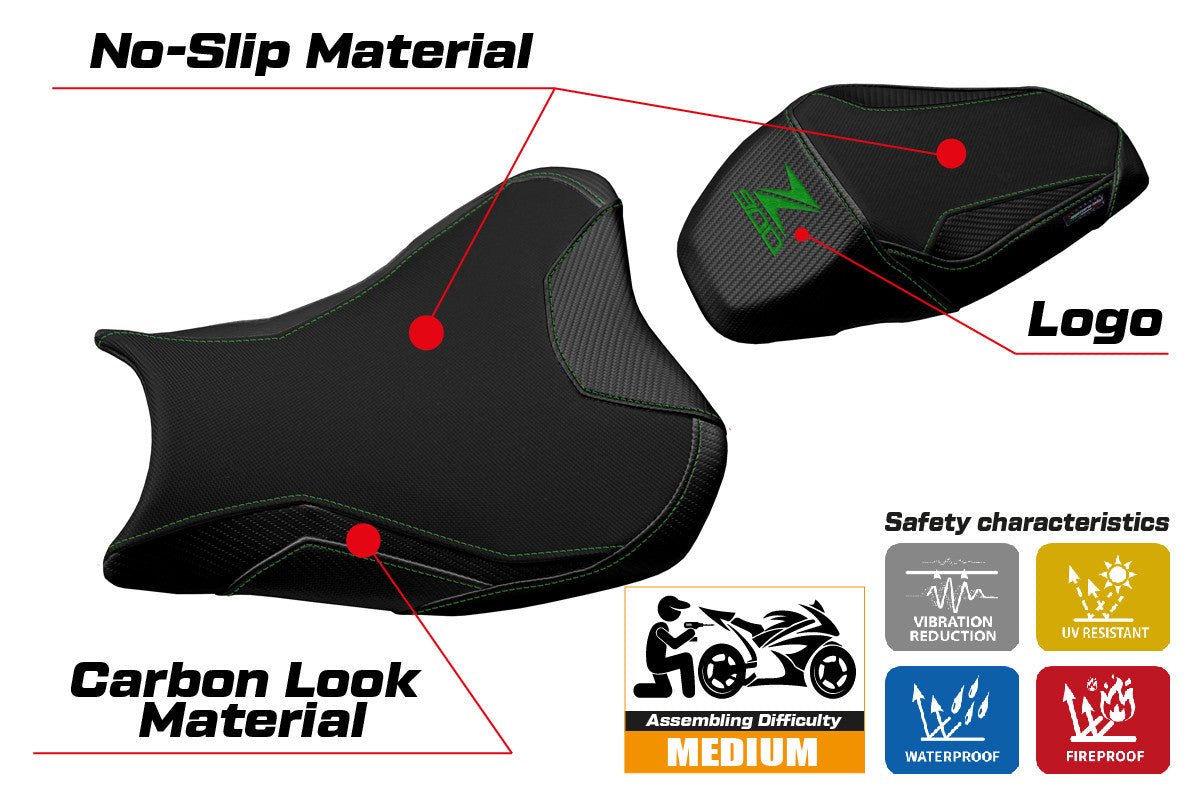 Seat cover compatible - Kawasaki Z 900 2017 - 2024 - mod Suhl 1