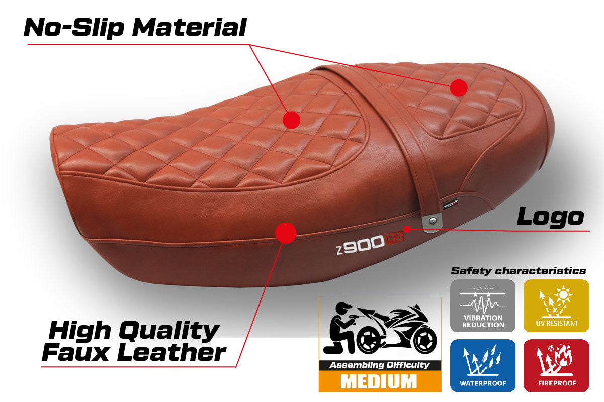 Seat cover compatible - Kawasaki Z 900 RS 2018-2025 - mod Murcia