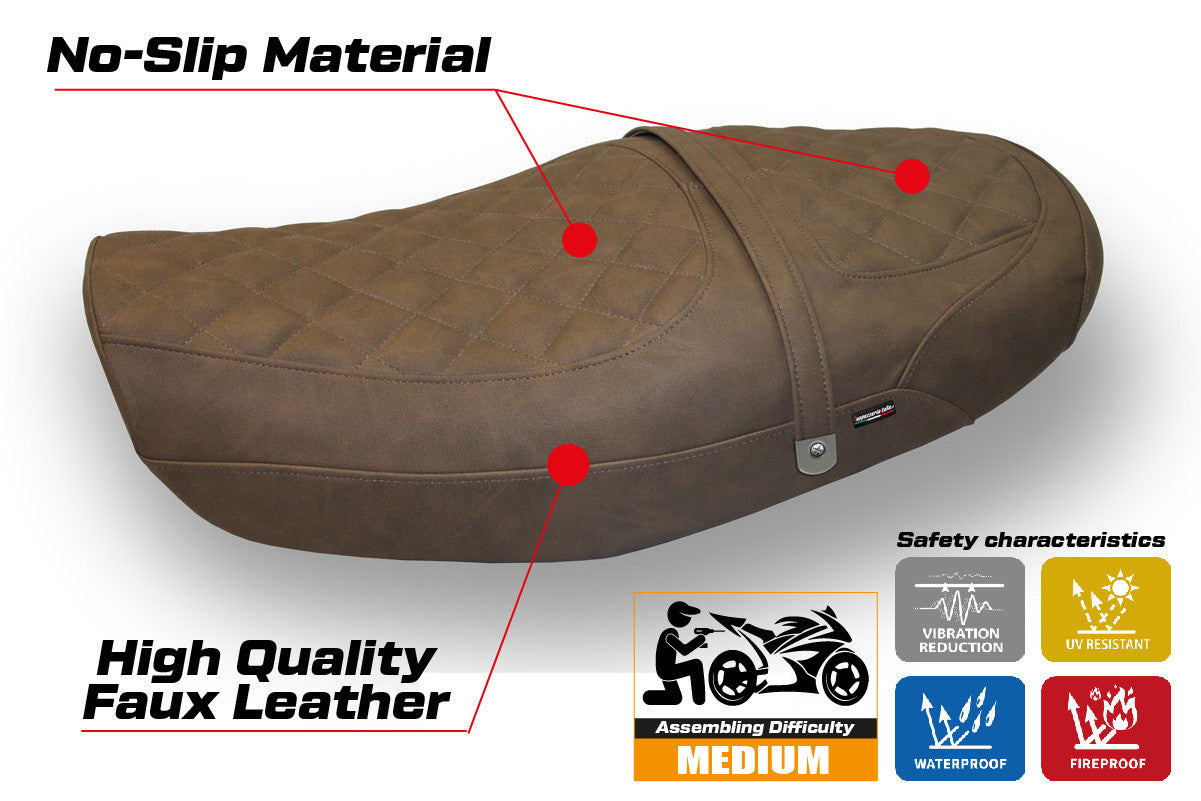 Seat cover compatible - Kawasaki Z 900 RS 2018-2025 - mod Murcia