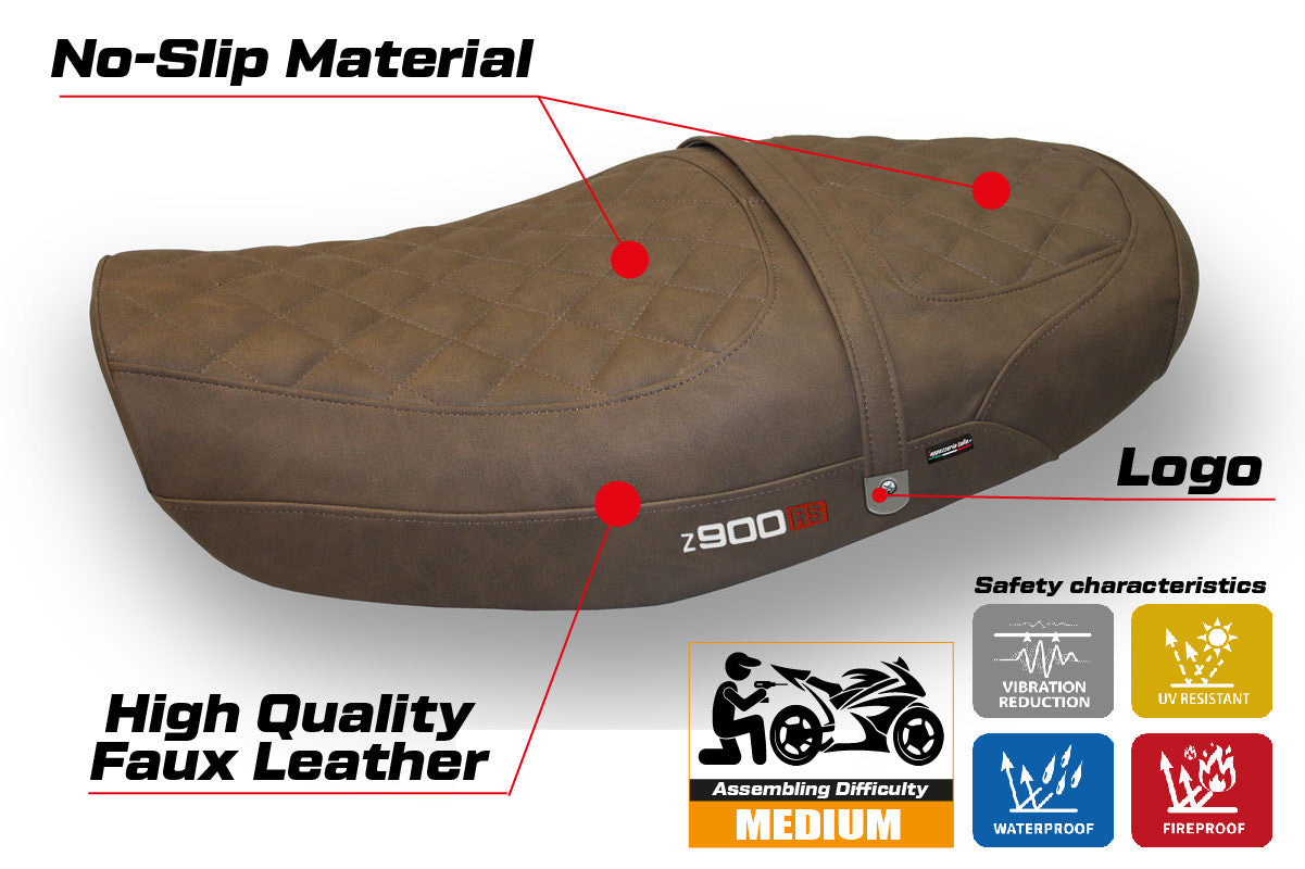 Seat cover compatible - Kawasaki Z 900 RS 2018-2025 - mod Murcia