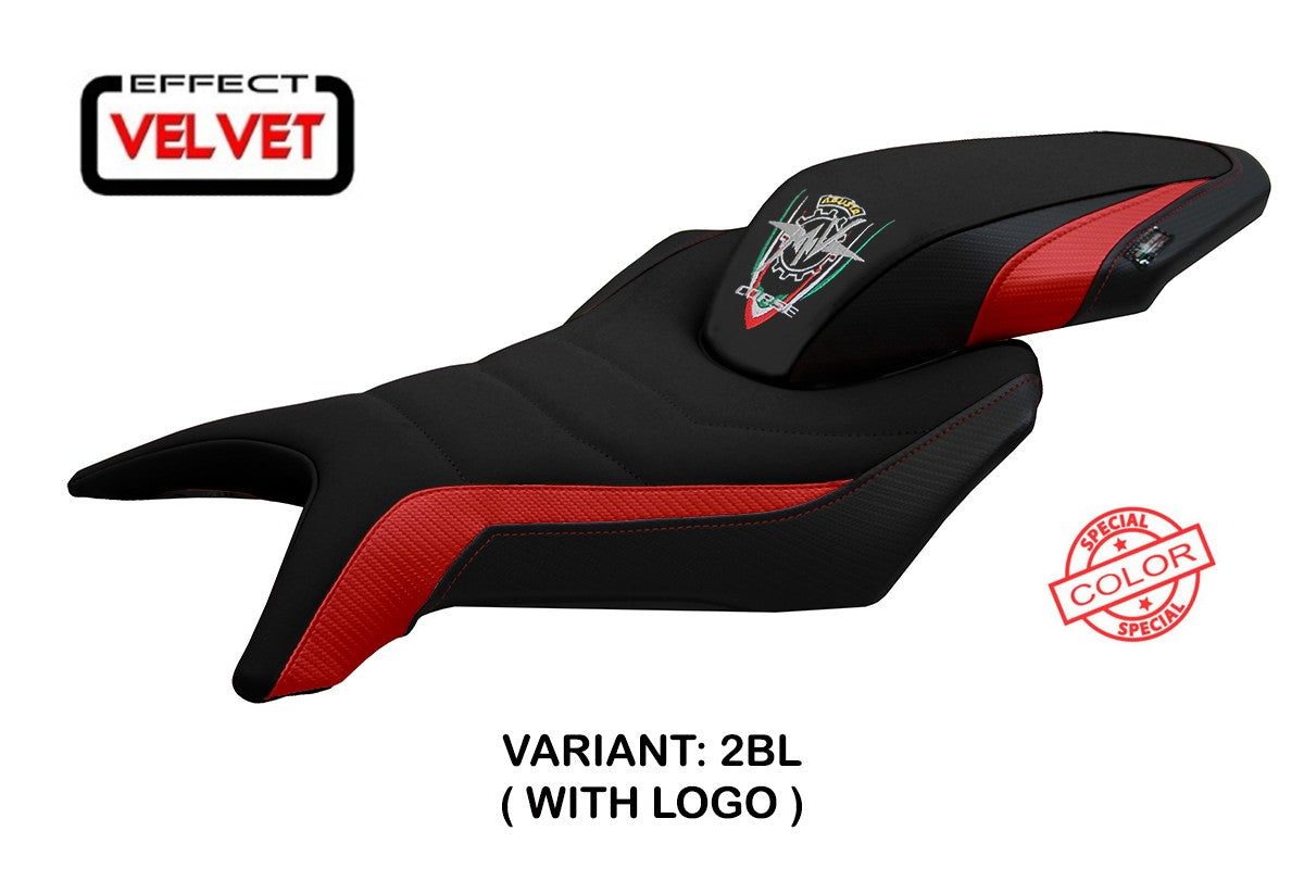 Seat cover compatible - MV Agusta Brutale 800 2016-2025 - mod Fortuna Special Color Velvet
