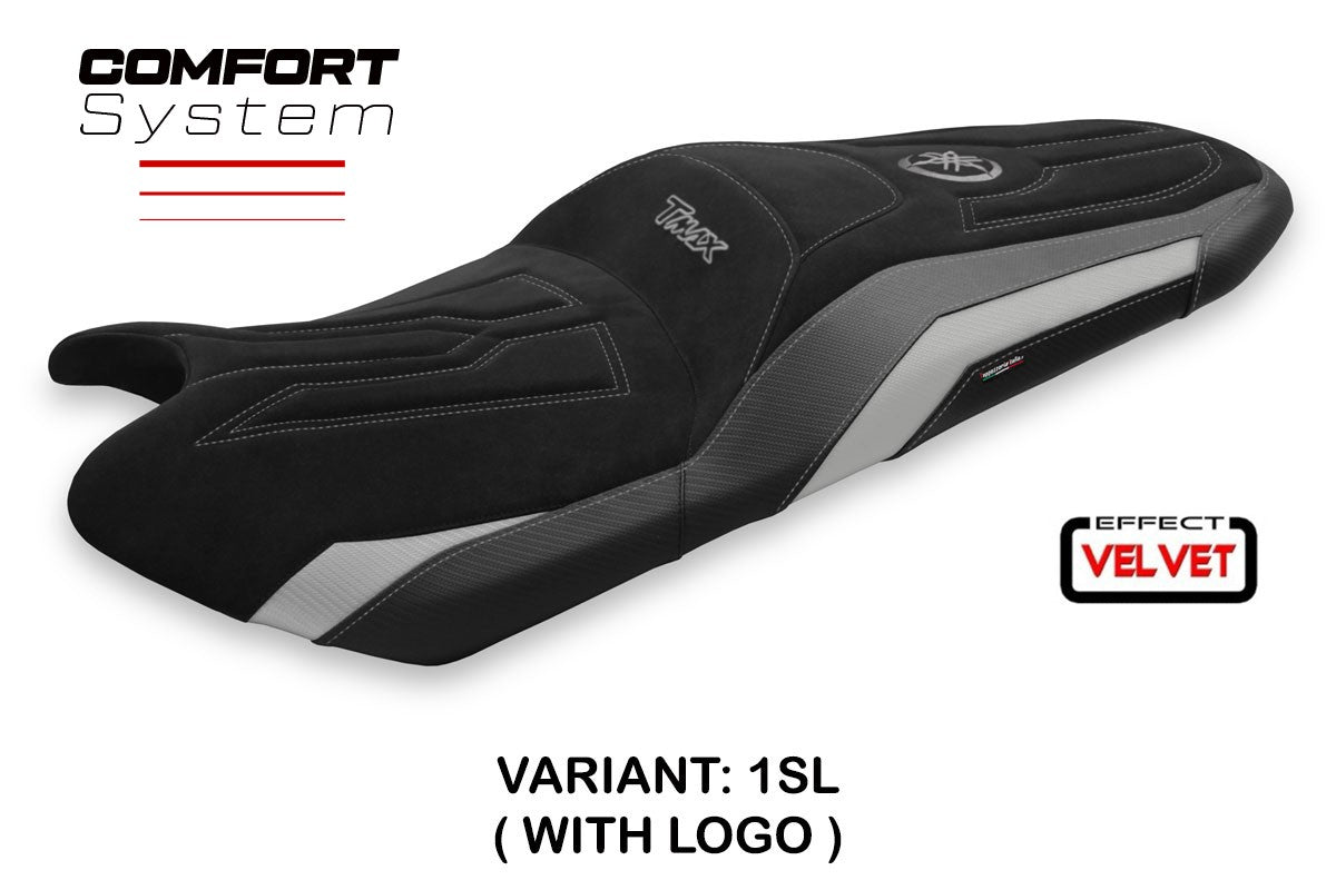Seat cover compatible - Yamaha T-Max 2017 - 2021 - mod Scrutari 2 Velvet Comfort System