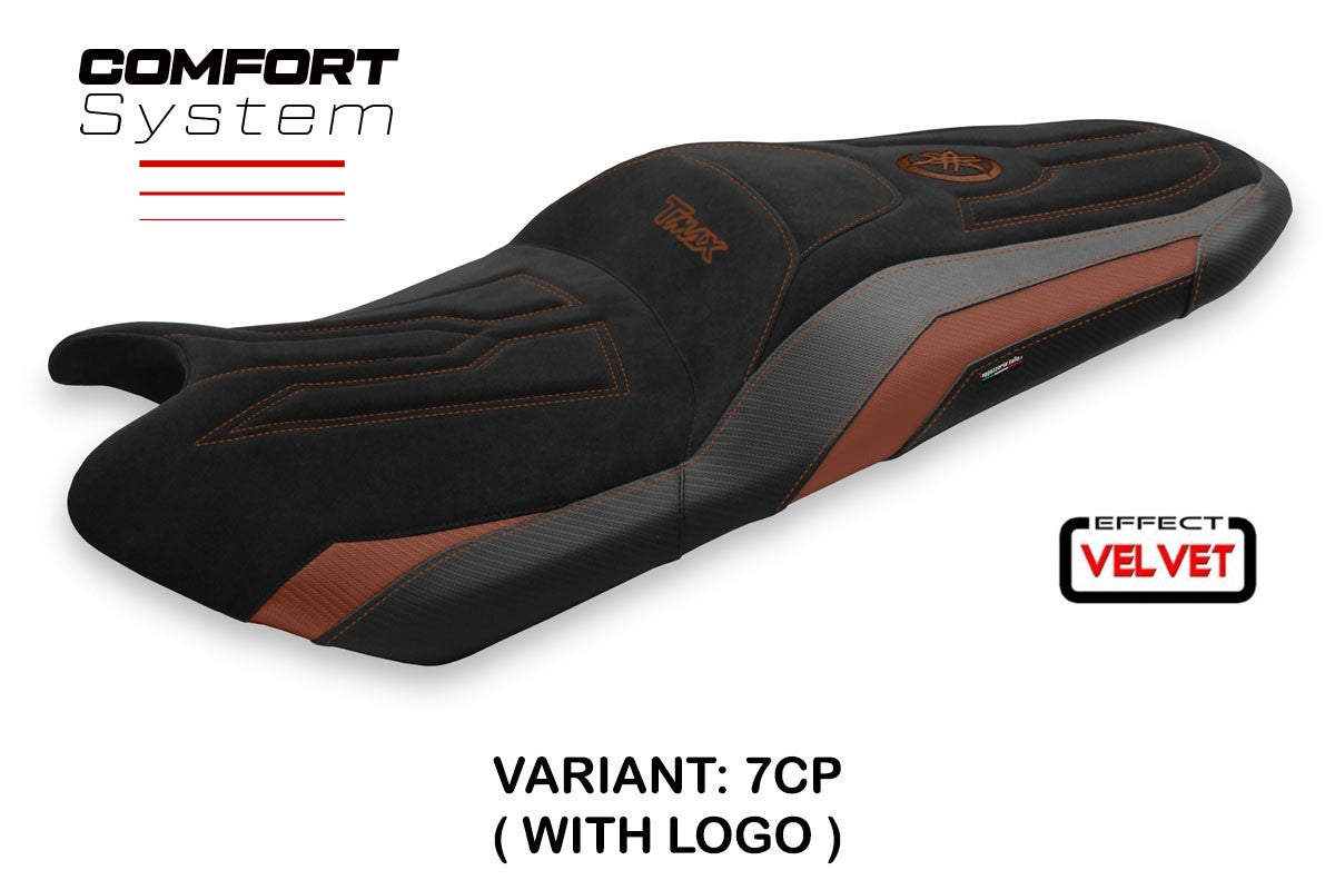 Seat cover compatible - Yamaha T-Max 2017 - 2021 - mod Scrutari 2 Velvet Comfort System