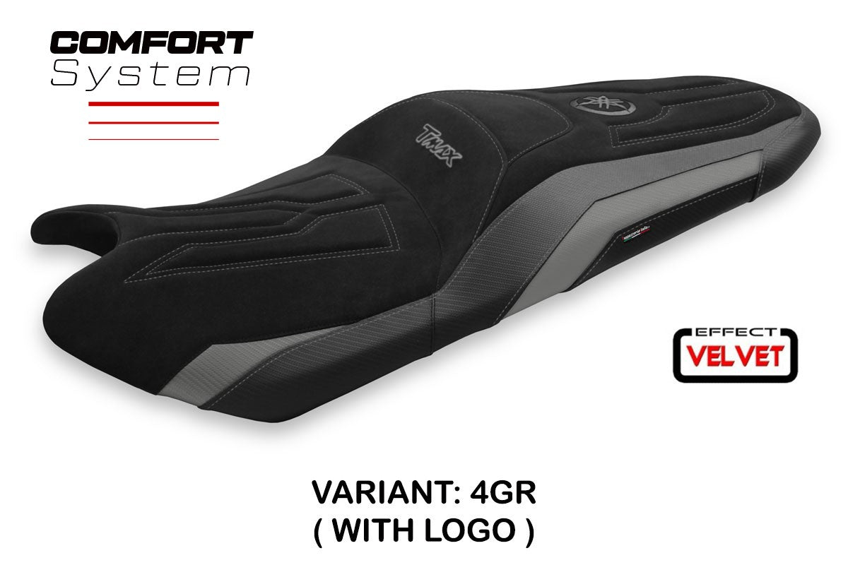 Seat cover compatible - Yamaha T-Max 2017 - 2021 - mod Scrutari 2 Velvet Comfort System
