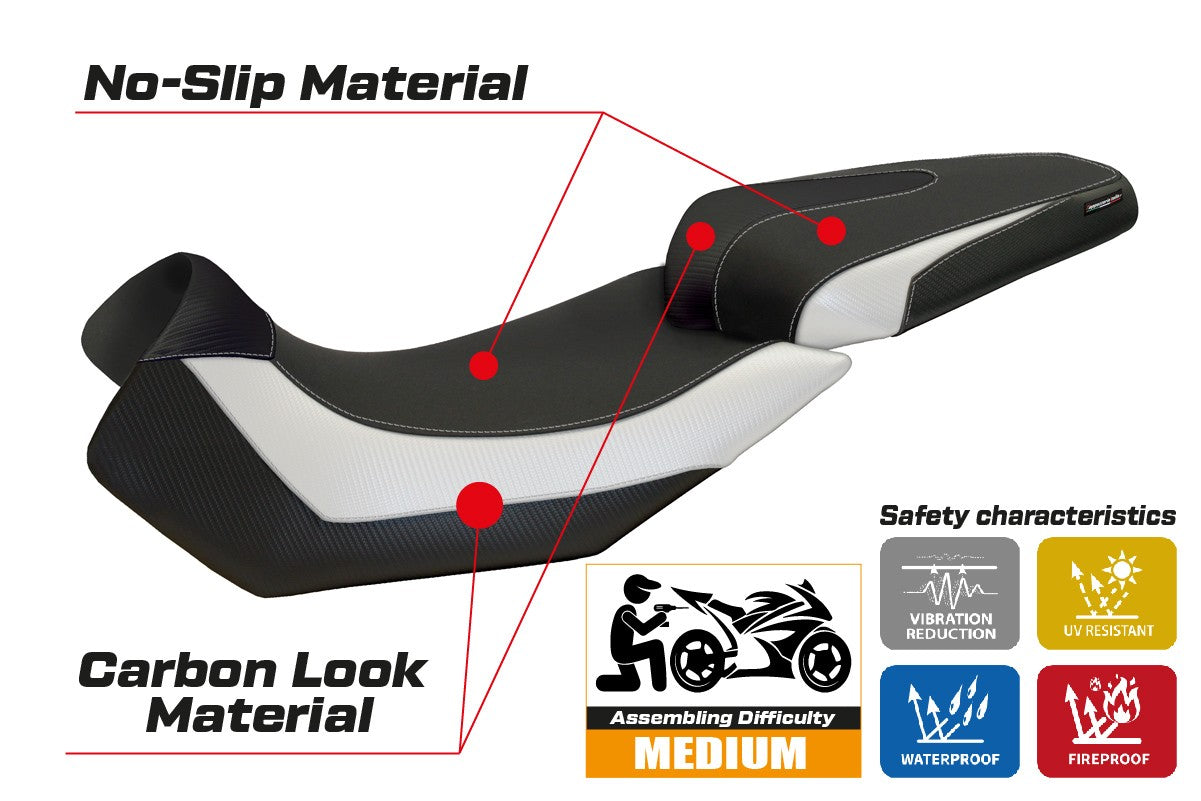 Seat cover compatible - Aprilia Caponord 1200 2013 - 2017 - mod Nuoro 2