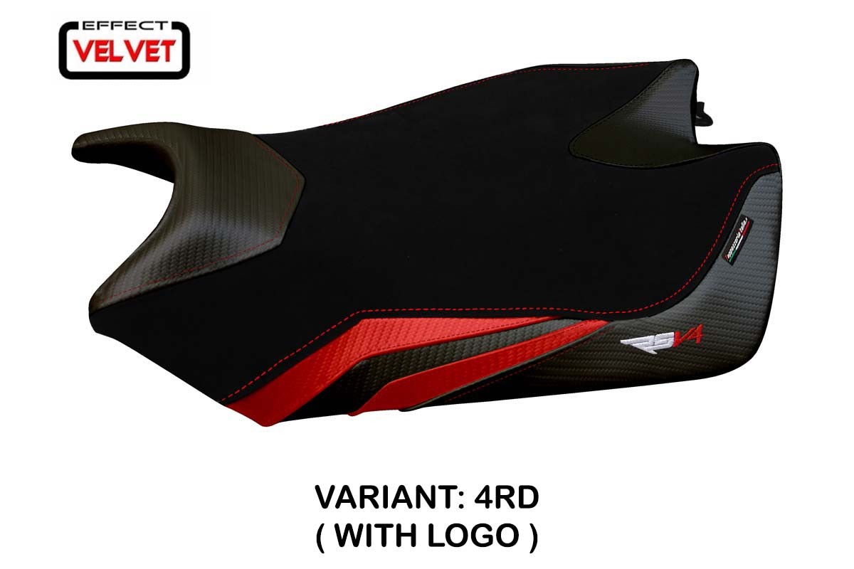 Seat cover compatible - Aprilia RSV4 2009-2020 - mod Torino Velvet