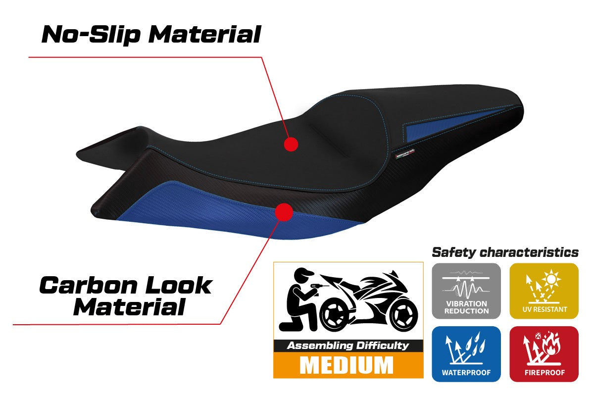 Seat cover compatible - Aprilia Shiver 2010-2020 - mod Asti 1