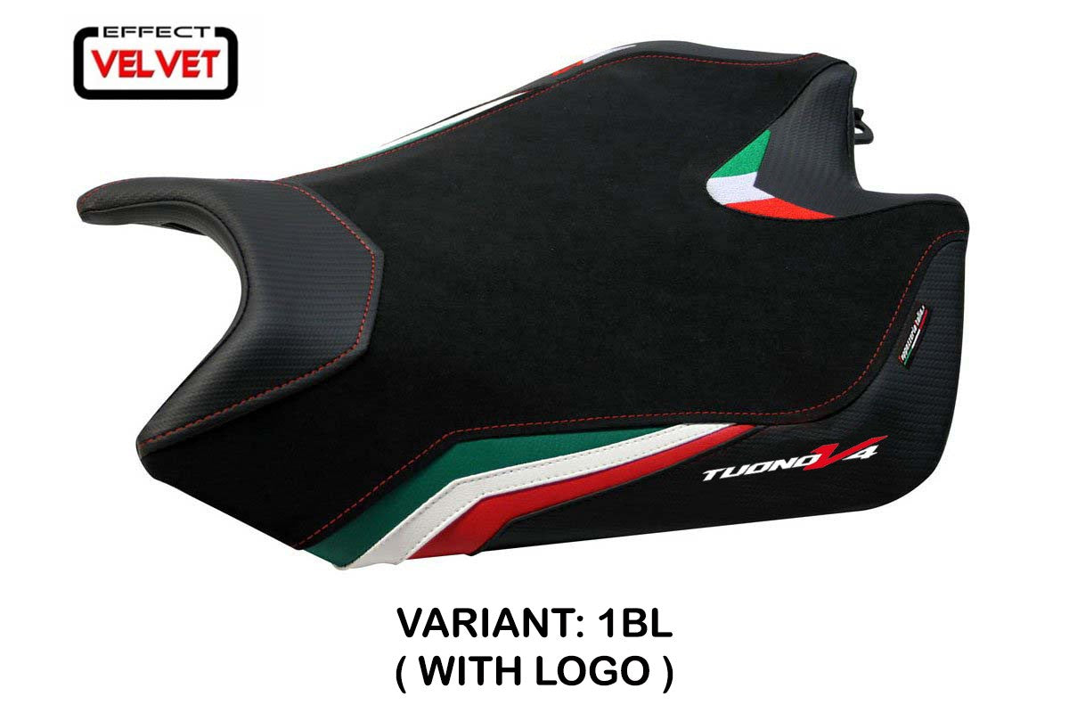 Seat cover compatible - Aprilia Tuono V4 2011-2020 - mod Coen Velvet