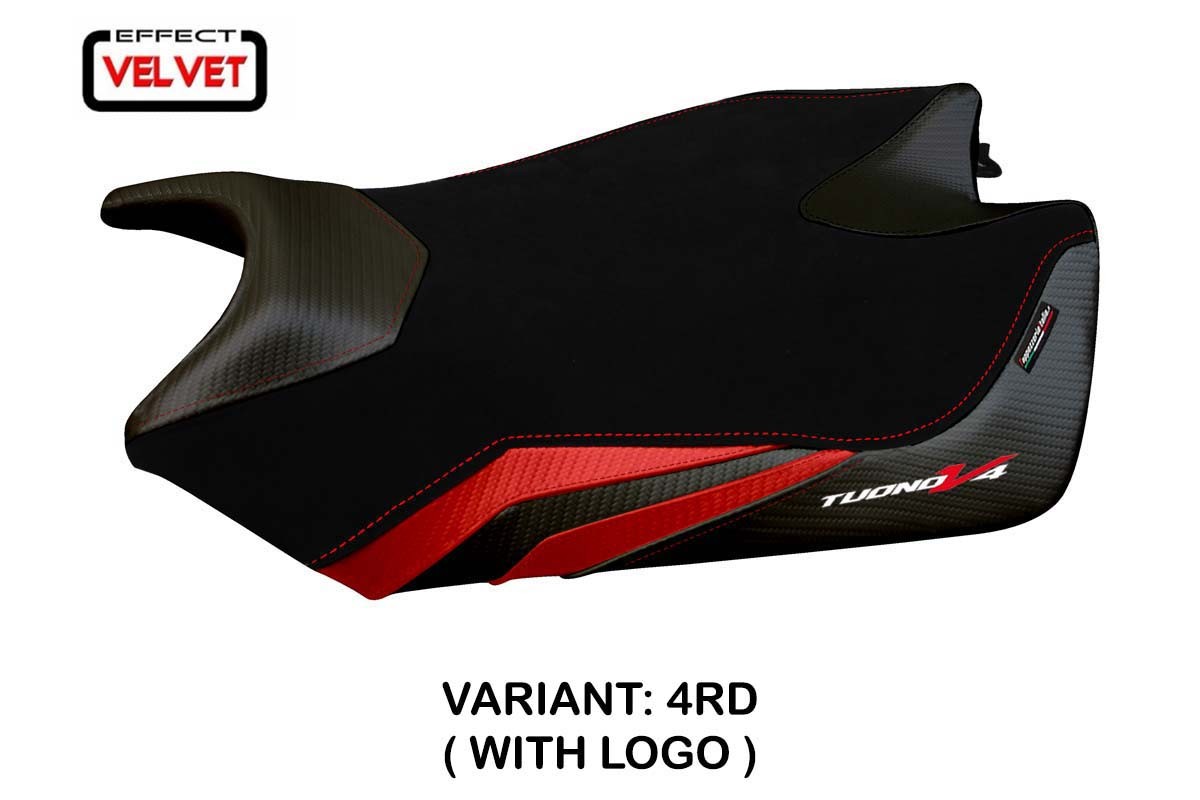 Seat cover compatible - Aprilia Tuono V4 2011-2020 - mod Coen Velvet
