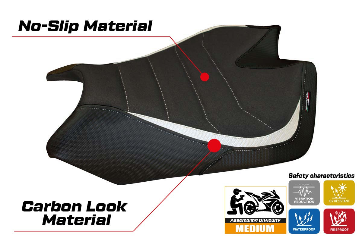 Seat cover compatible - Aprilia Tuono V4 2011-2020 - mod Tanami Ultragrip