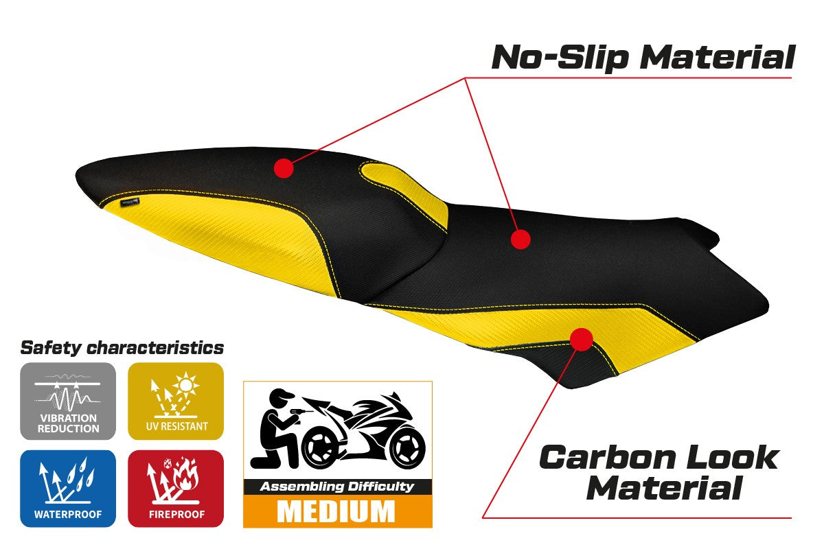 Seat cover compatible - BMW K 1200 S 2004 - 2008 - mod Lariano 2