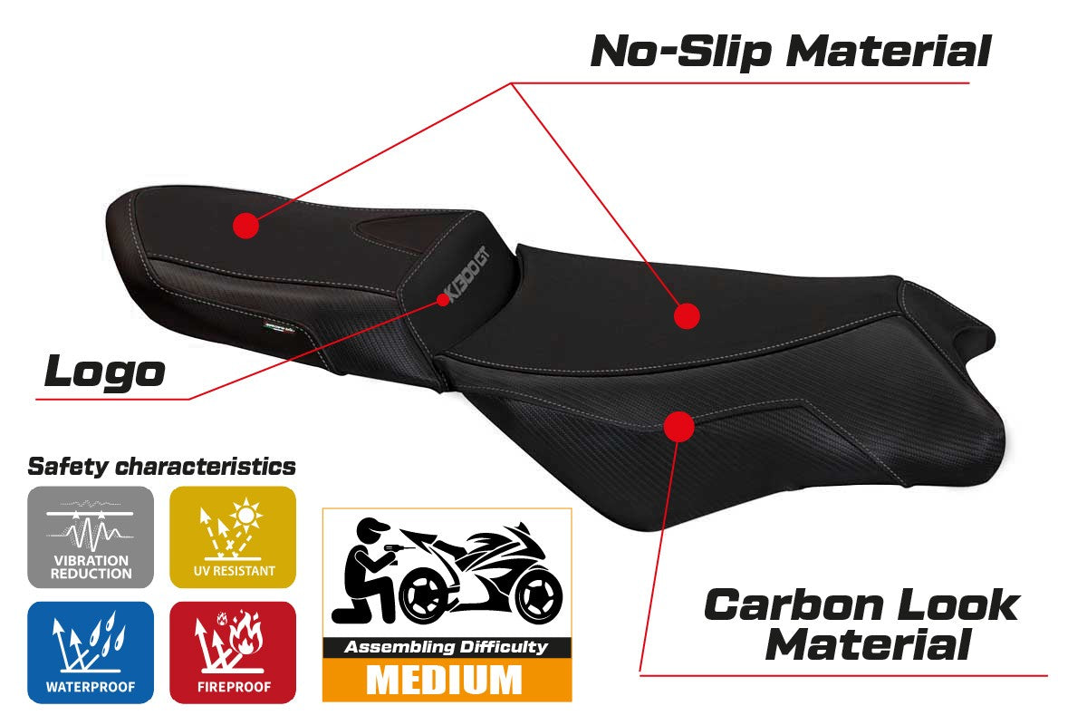 Seat cover compatible - BMW K 1300 GT 2009 - 2011 - mod Anapa 1 Comfort System