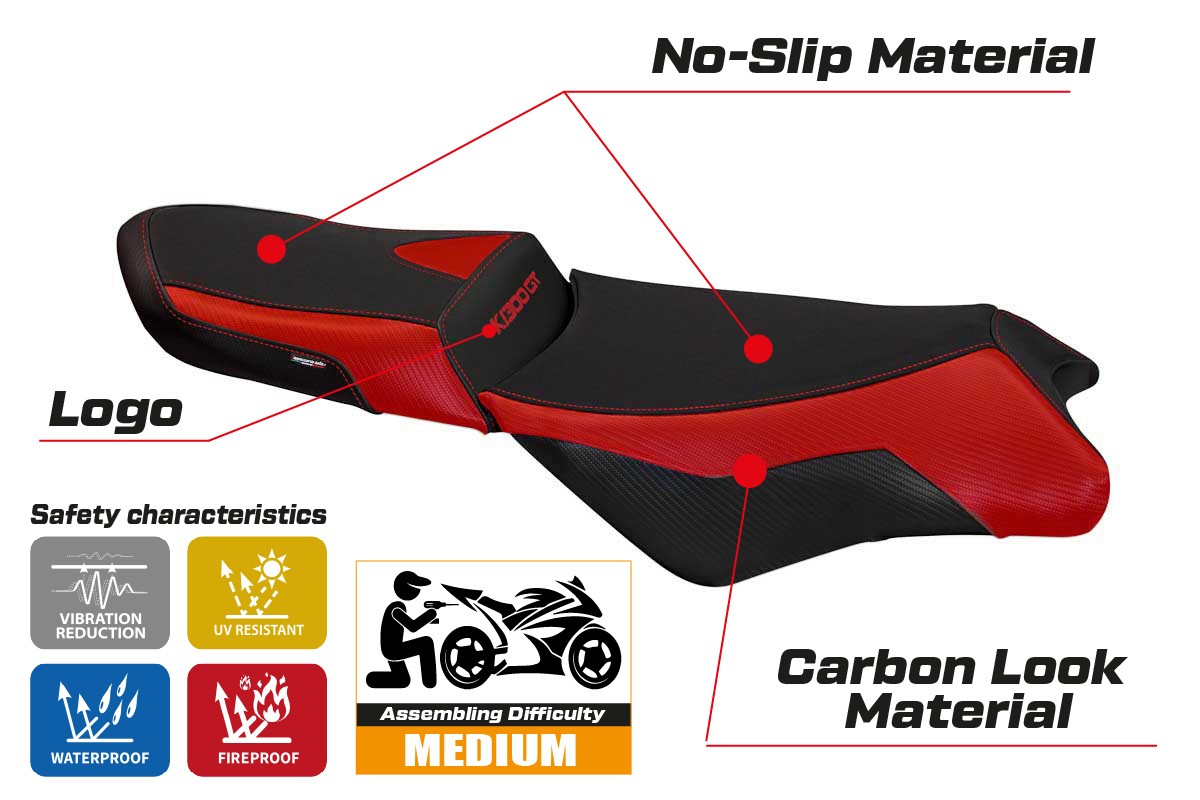 Seat cover compatible - BMW K 1300 GT 2009 - 2011 - mod Anapa 1 Comfort System