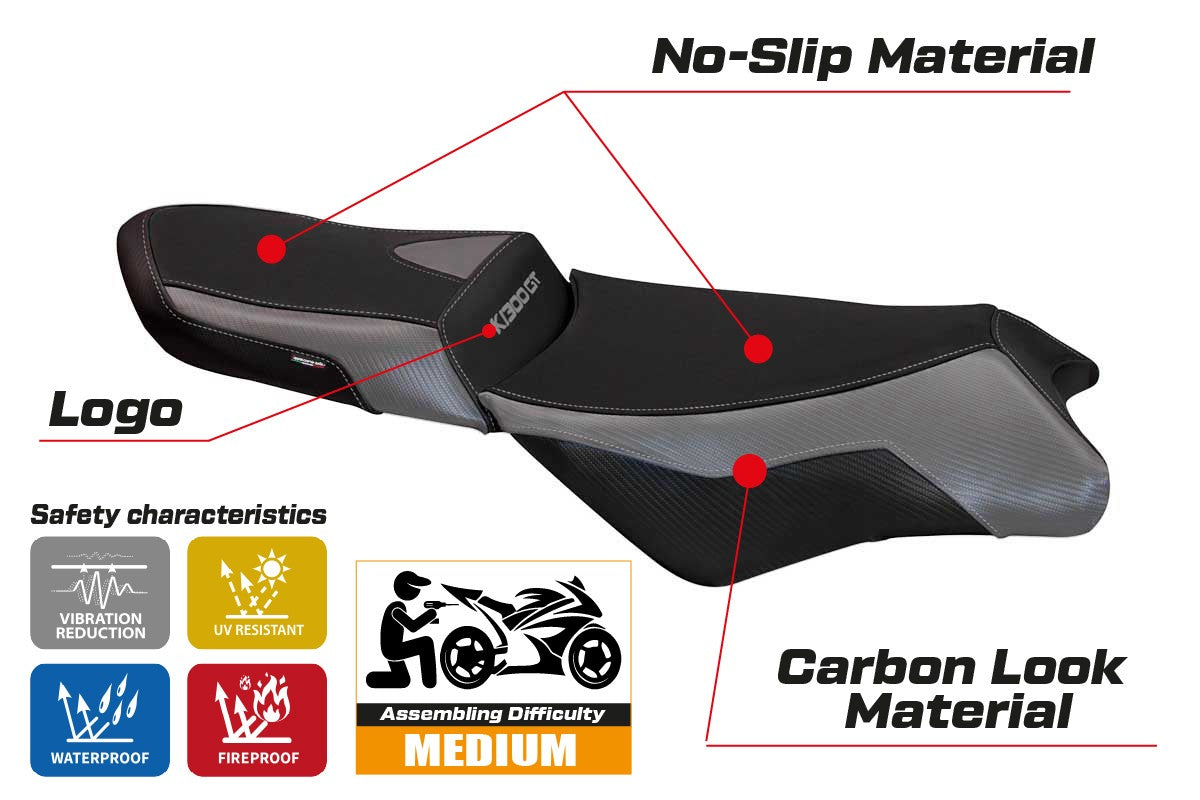 Seat cover compatible - BMW K 1300 GT 2009 - 2011 - mod Banff 1