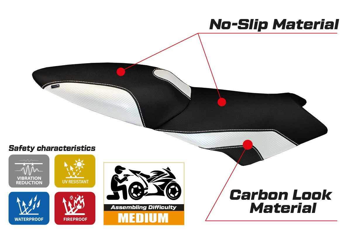 Seat cover compatible - BMW K 1300 S 2009 - 2016 - mod Lariano 2