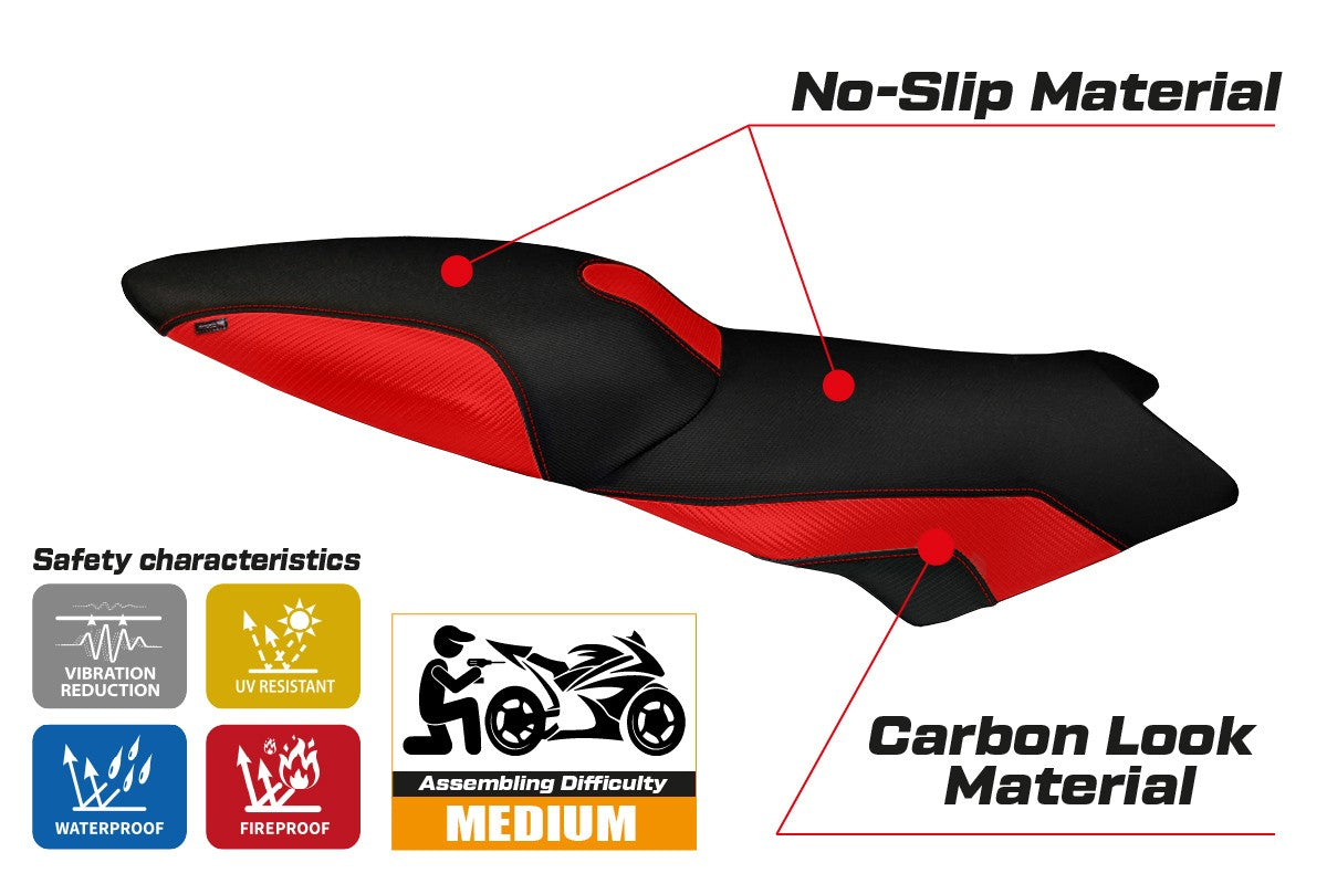 Seat cover compatible - BMW K 1300 S 2009 - 2016 - mod Lariano 2