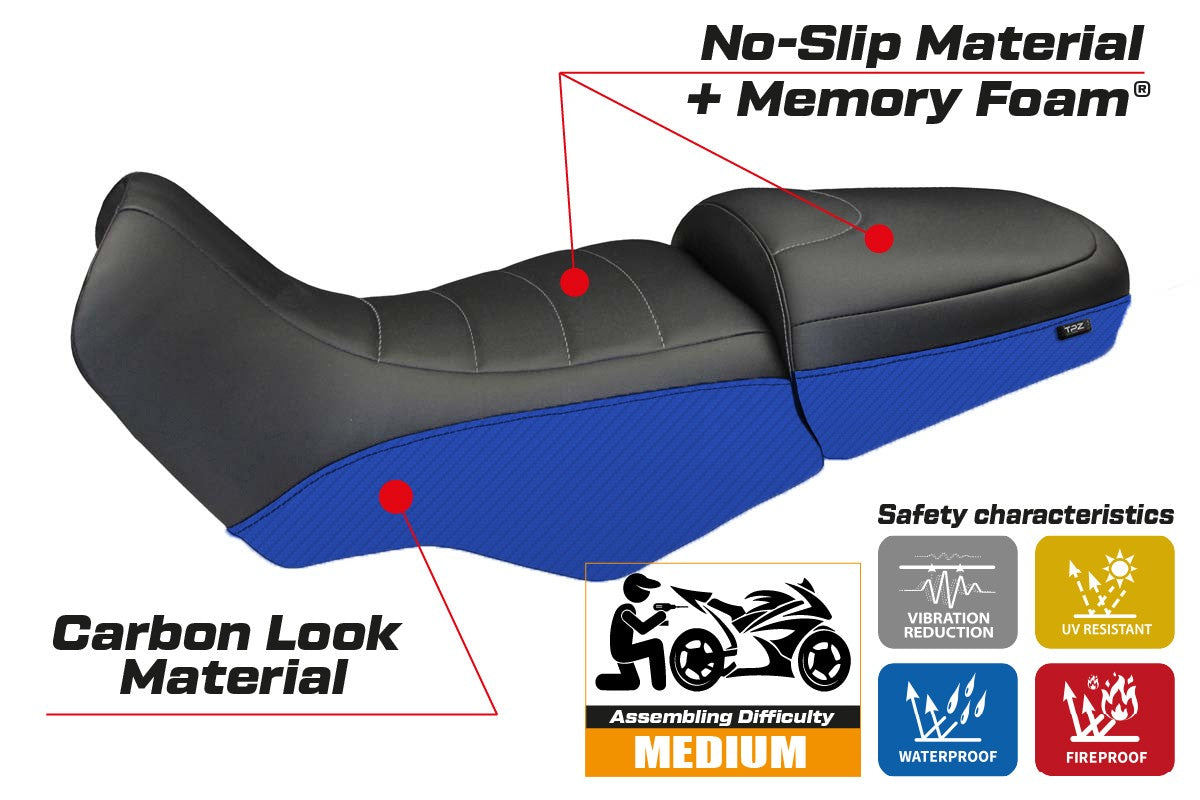 Seat cover compatible - BMW R 1100/1150 GS 1994 - 2003 - mod Firenze Carbon Color Comfort System