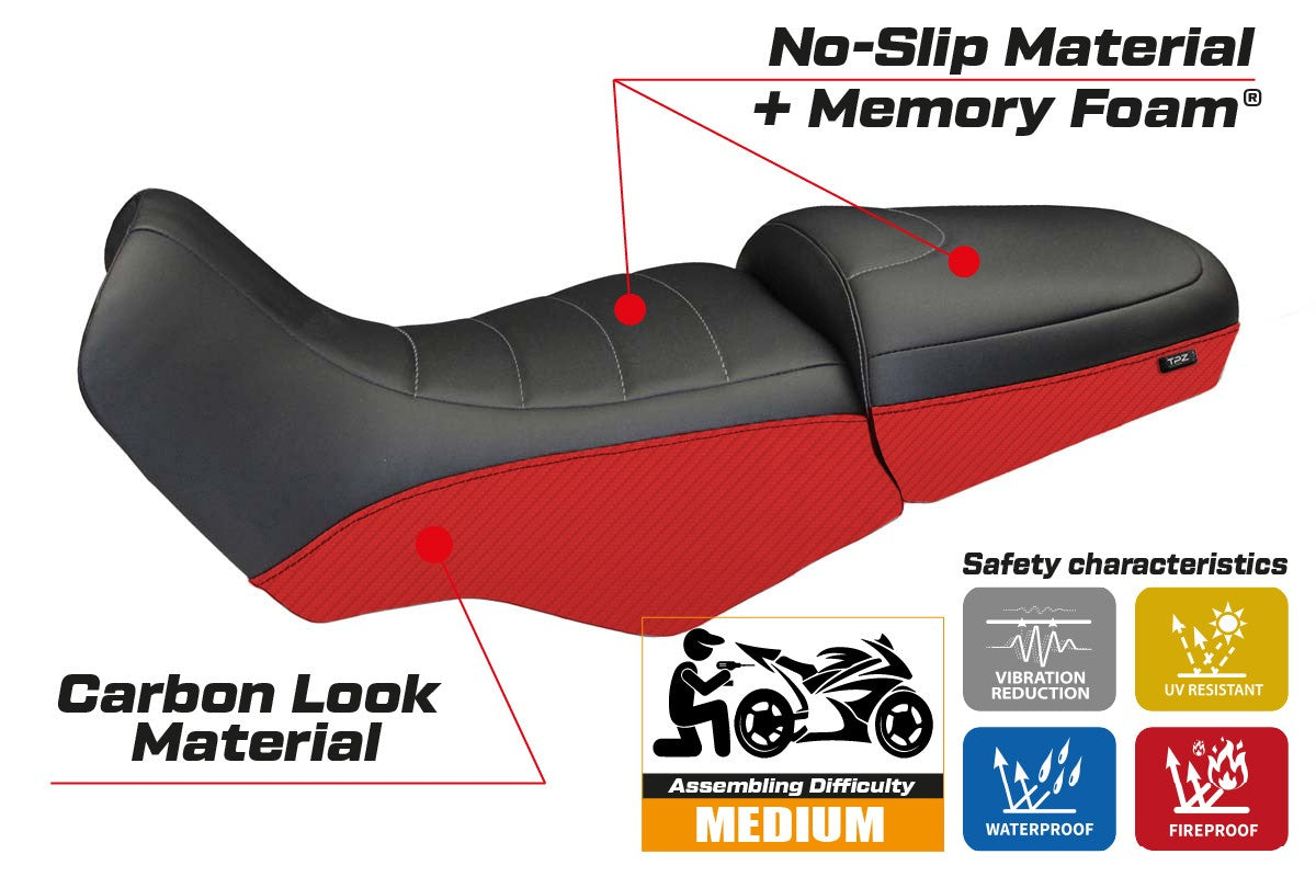Seat cover compatible - BMW R 1100/1150 GS 1994 - 2003 - mod Firenze Carbon Color Comfort System