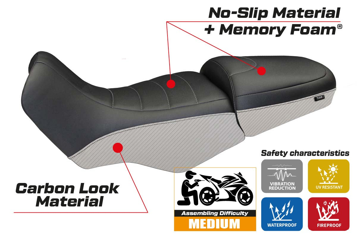 Seat cover compatible - BMW R 1100/1150 GS 1994 - 2003 - mod Firenze Carbon Color Comfort System