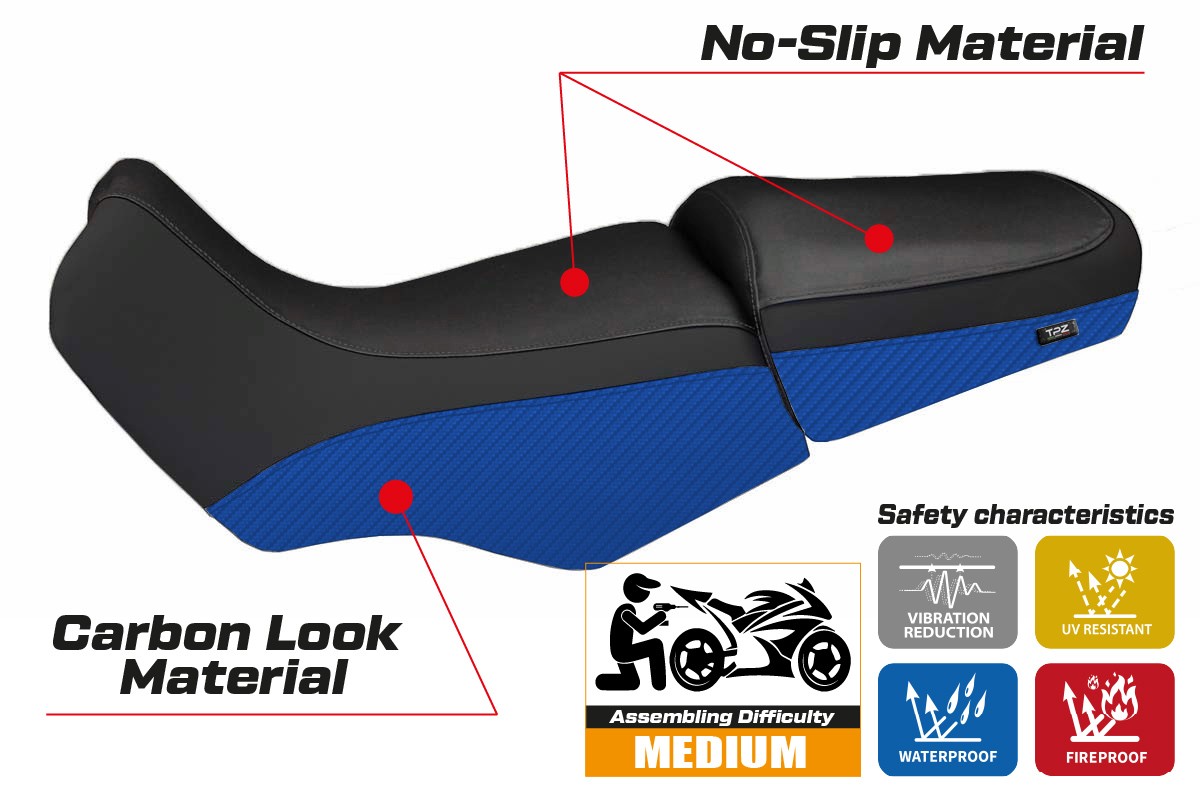 Seat cover compatible - BMW R 1100/1150 GS 1994 - 2003 - mod Livorno Carbon Color