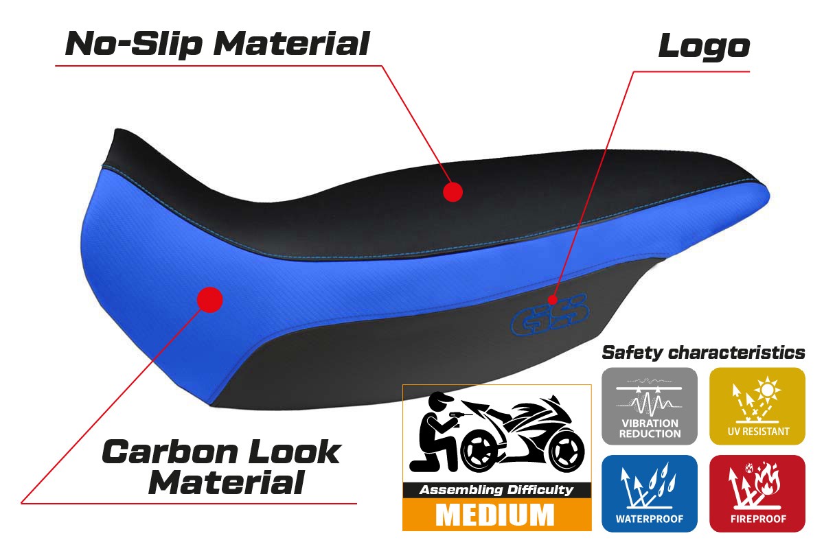 Seat cover compatible - BMW R 1150 GS ADVENTURE 2002 - 2006 - mod Giarre