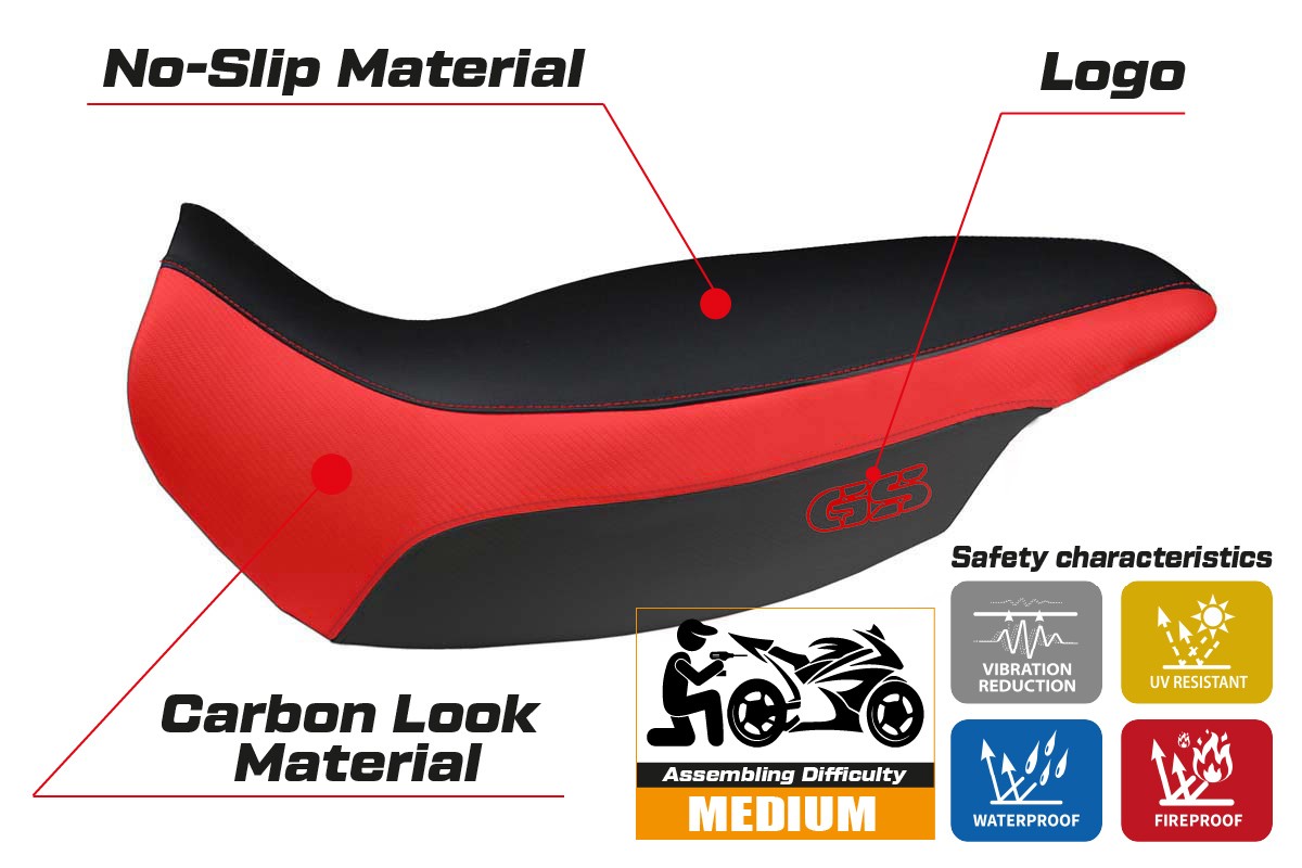 Seat cover compatible - BMW R 1150 GS ADVENTURE 2002 - 2006 - mod Giarre