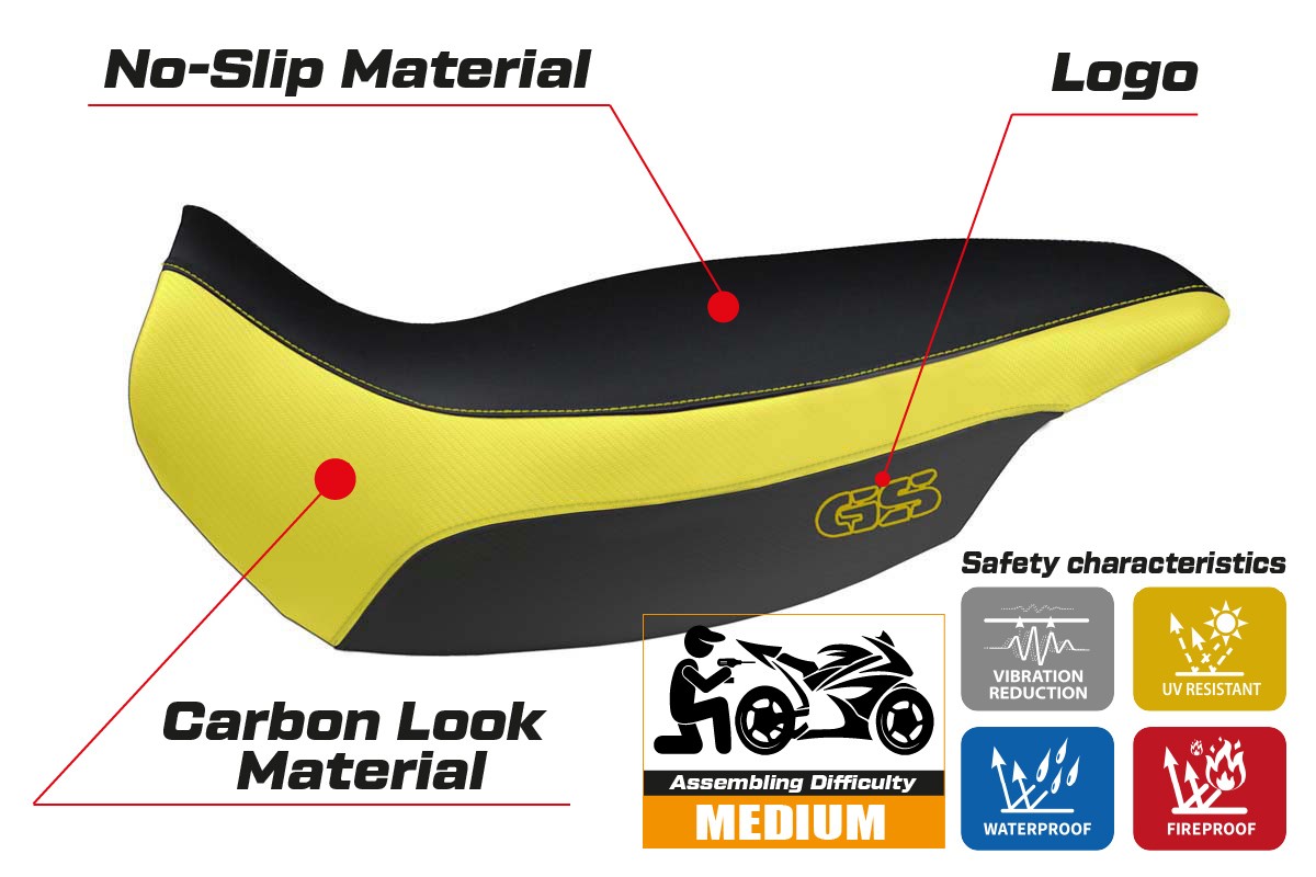 Seat cover compatible - BMW R 1150 GS ADVENTURE 2002 - 2006 - mod Giarre