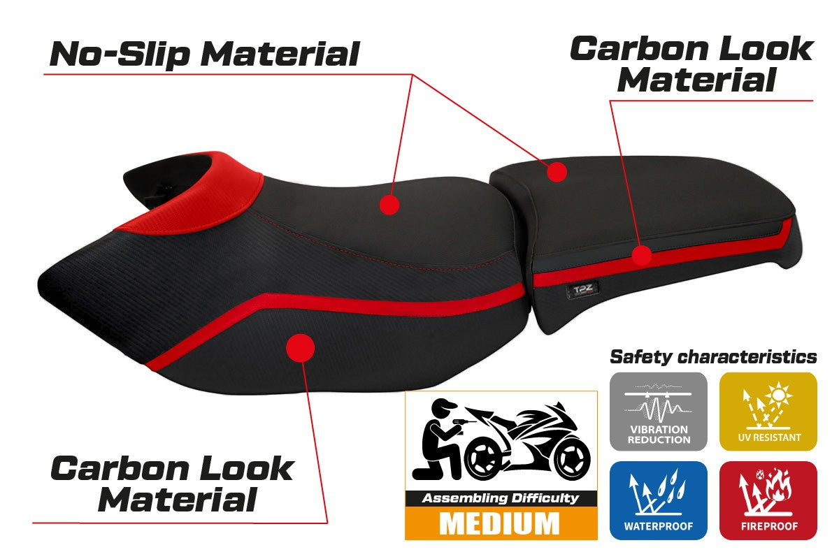 Seat cover compatible - BMW R 1200 GS Adventure 2006 - 2012 - mod Ionia 4
