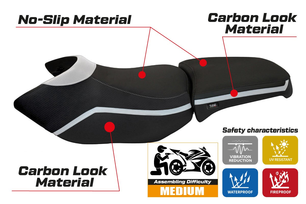 Seat cover compatible - BMW R 1200 GS Adventure 2006 - 2012 - mod Ionia 4