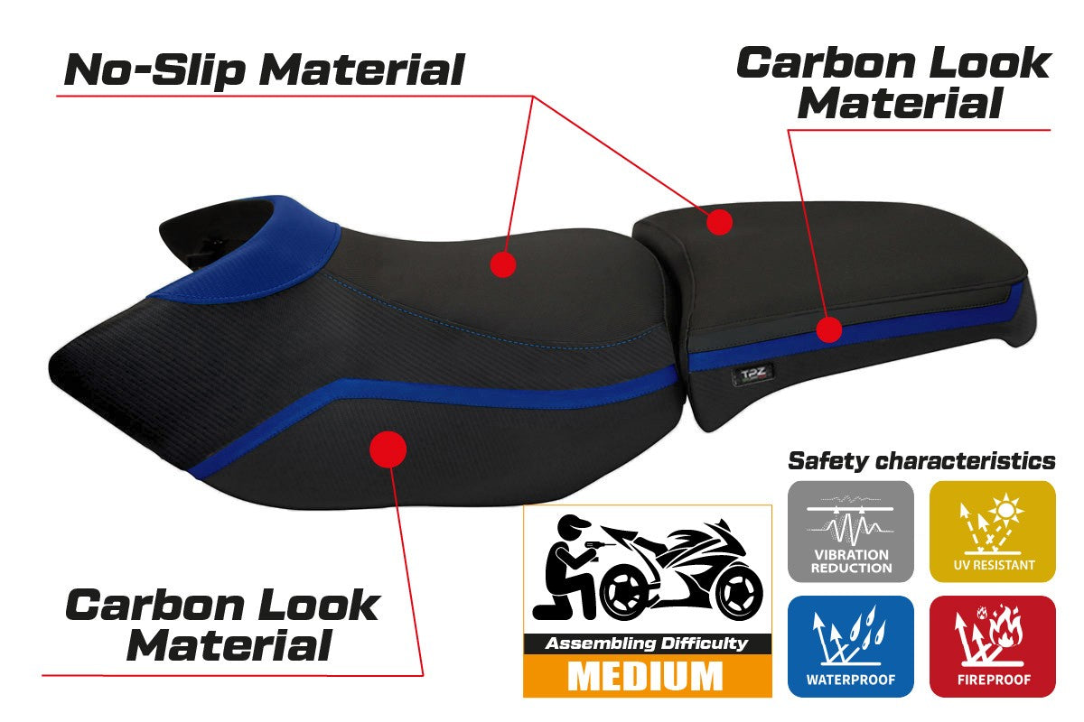 Seat cover compatible - BMW R 1200 GS Adventure 2006 - 2012 - mod Ionia 4