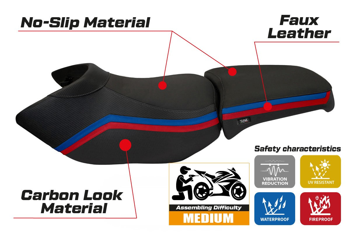Seat cover compatible - BMW R 1200 GS Adventure 2006 - 2012 - mod Ionia 1