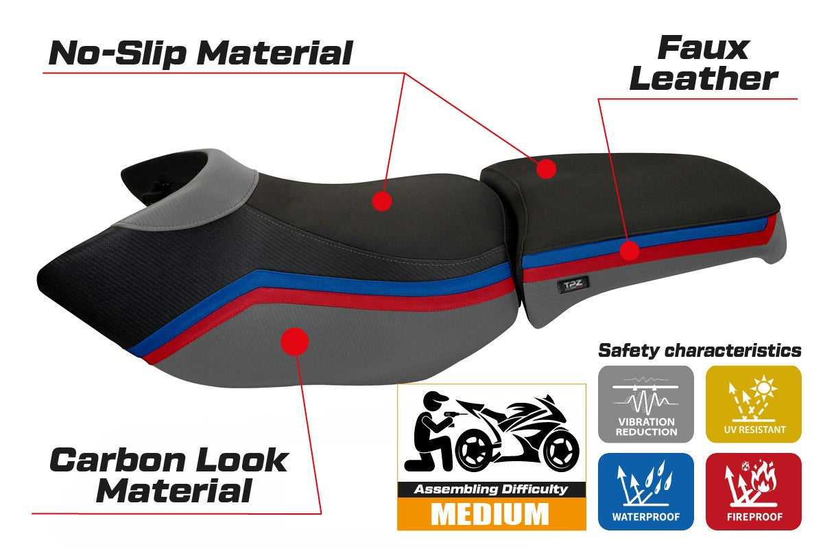 Seat cover compatible - BMW R 1200 GS Adventure 2006 - 2012 - mod Ionia 1