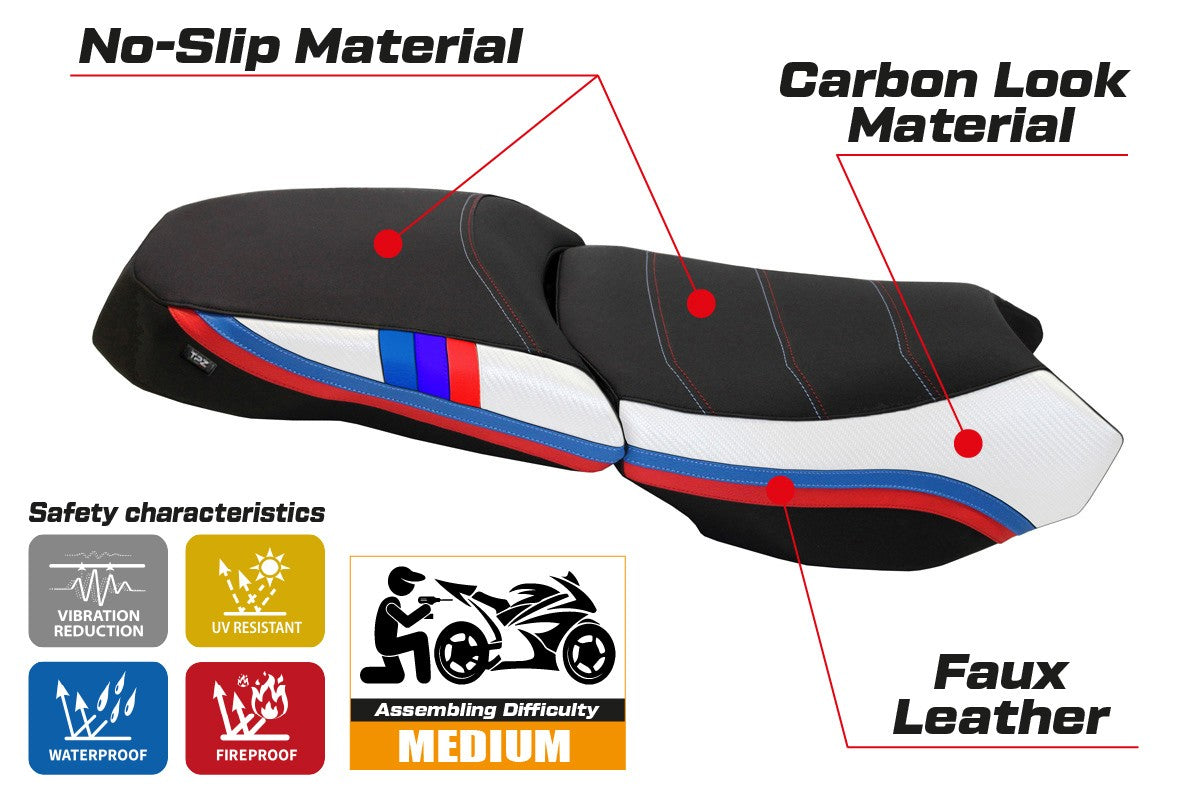 Seat cover compatible - BMW R 1200 GS Adventure 2013 - 2018 - mod Exclusive Anniversary