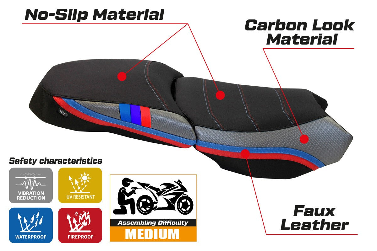 Seat cover compatible - BMW R 1200 GS Adventure 2013 - 2018 - mod Exclusive Anniversary